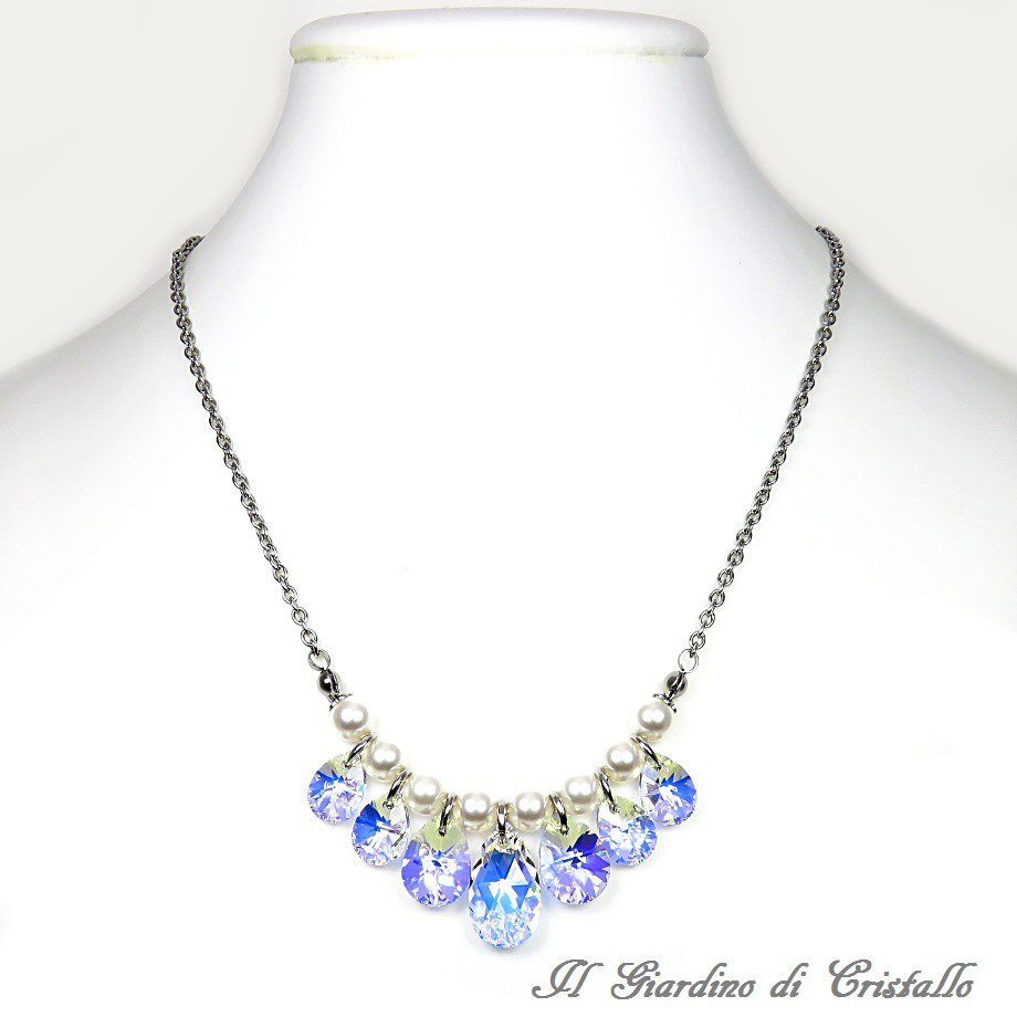 Collana Saturno Argento 925 e pietra dura – Laura Sciunnach