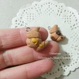 Ciondolo croissant brioche fimo