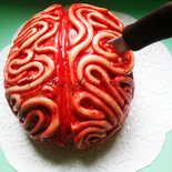 cake topper cervello umano in fimo