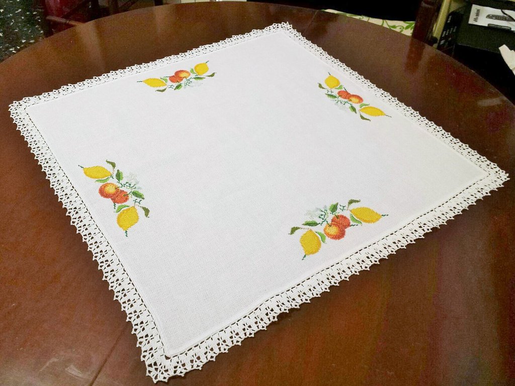 Hobby Creativi Adulti VERVACO Centrotavola Punto Croce Con Tela Aida PETTIROSSO Biancheria Da Tavola Set Fai