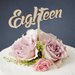 INSERZIONE RISERVATA PER LIZZY - scritta torta compleanno " eighteen" - no fimo 