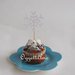 20 Cristalli di neve per i cupcake toppers della sua festa di compleanno a tema frozen