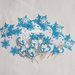 40 cupcake topper in carta celeste a forma di cristallo di ghiaccio per la sua festa di compleanno a tema Frozen