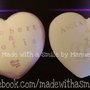 gessetti decorativi polvere di ceramica ideali per bomboniere cuore segnaposto 