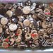 100 ciondoli in fimo nutella ringo tegolino handmade per orecchini e bracciali