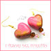 Orecchini  " Heart and gold "Cuore oro rosa  San Valentino idea regalo  eleganti cristalli charm cuore
