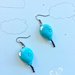 Orecchini pendenti con palloncino azzurro - Orecchini palloncino artigianali - kawaii handmade balloon earrings