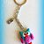 Portachiavi in fimo handmade Gufo kawaii miniature idee regalo compleanno bomboniere