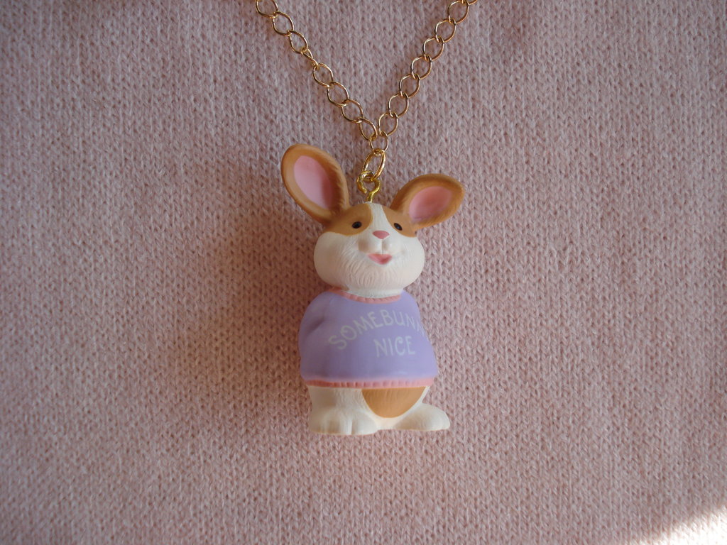 Collana con coniglietto pasquale per ragazze/donne