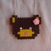 Collana con orsetto hama beads