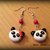 Orecchini in fimo handmade panda kawaii miniature idee regalo amica 