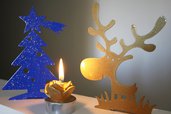 RENNA 3D - Decori natalizi - Portacandele