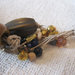 Collier etnico con perline miste e maxi perle bronzate e in legno
