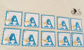 Card Art segnaposto battesimo e comunione etichette angioletto lettera personalizzabile