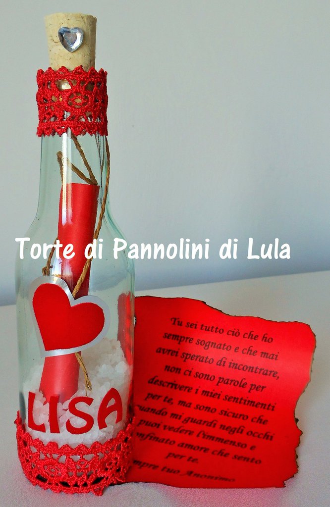 Bottiglia personalizzata - idea regalo per San Valentino