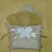 Bomboniera bustina origami di juta con gessetto profumato per nascita, battesimo, comunione, cresima