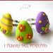 Anello " Ovetto di Pasqua " lilla uovo cioccolato zucchero idea regalo bambina bijoux kawaii 