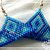 Blue triangle earrings / Orecchini a triangolo blu miyuki delica