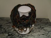 green necklace - scarf