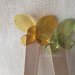 Segnalibro con farfalla in plastica colorata arancio o verde e sacchettino con confetti 
