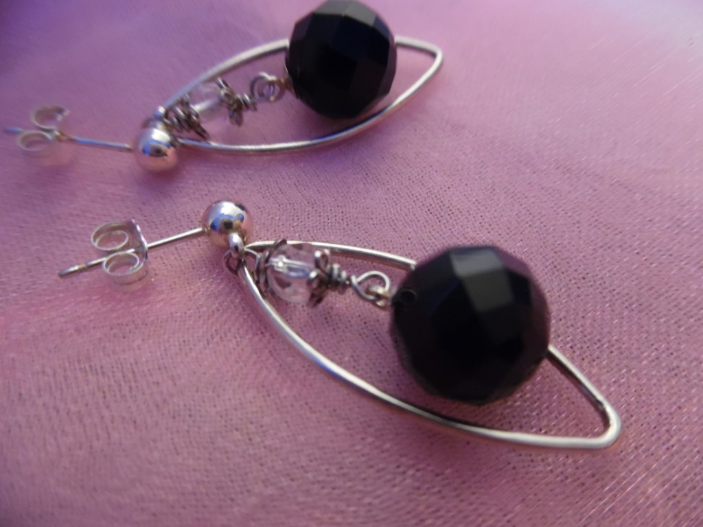 LES POULETTES BIJOUX Orecchini In Argento 925 Con Cristallo - Classics, In Cofanetto Regalo
