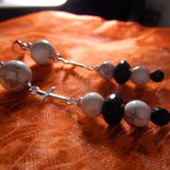 Trollbeads Orecchini Onice Nero