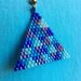 Blue triangles earrings / Orecchini a triangoli blu miyuki delica