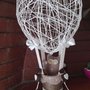 mongolfiera con gufetto in stile shabby chic