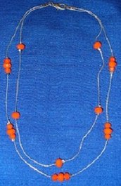 Collana Cristalli Cinesi - Arancione