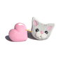 Orecchini lobo perno gatto e cuore fimo idea regalo kawaii 