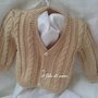 Maglietta / cardigan / giacchino in cotone beige