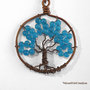 Collana con albero della vita in rame wire