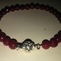 Bracciale Giada colorata Garnet chiusura