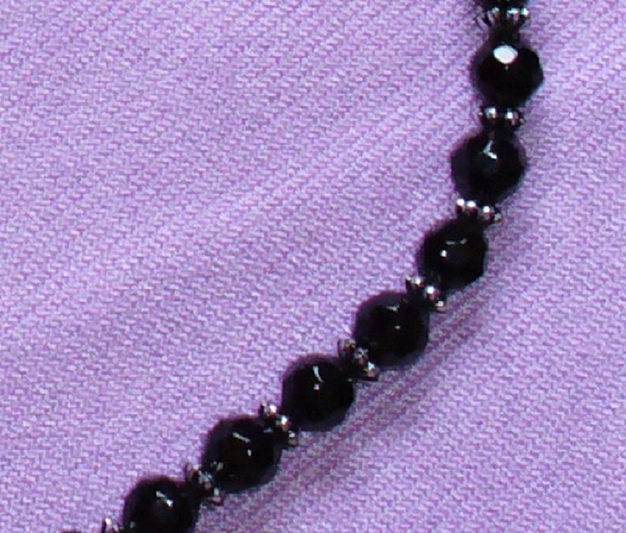 COLLANA PIETRE DURE - ONICE NERO MULTISFACCETTATO - Gioielli - Coll... | su