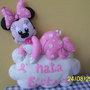 Fiocco nascita Minnie in pannolenci