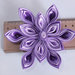 Fiore  kanzashi per capelli colore viola e lilla