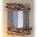 POLAR specchio con legni di mare