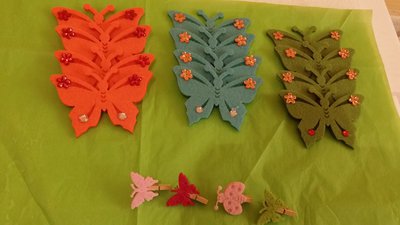 FARFALLE IN FELTRO FARFALLE IN FELTRO