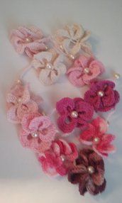 Collana orchidee crochet