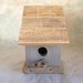 casetta per uccelli in legno -GRIGIA -