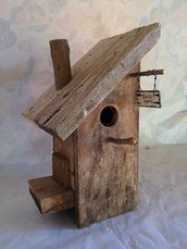 casetta per uccelli in legno - PINO -