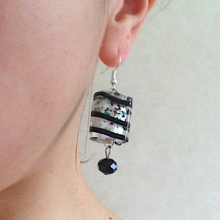 Orecchini In Argento E 2 Perle Di Tahiti Rotonde C 11.7 Mm - Foto 7