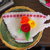SPILLA in feltro:TAZZA da the con rose e foglie,passamaneria.Ricamata a mano.Accessorio,bomboniera