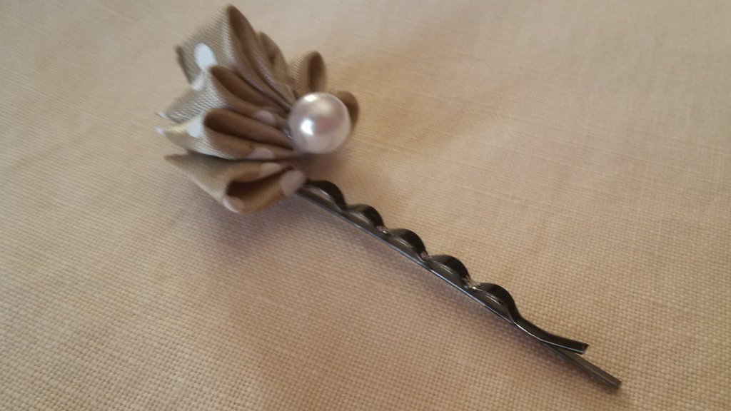 Set Forcine E Bastoncini Per Capelli Donna - Fiori In Lega E Perle - Accessori Classici