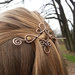 Spilla fermaglio per capelli stile celtico Fermacapelli in rame Fermaglio per capelli Spilla in metallo Accessori donna Accessori per capelli lunghi