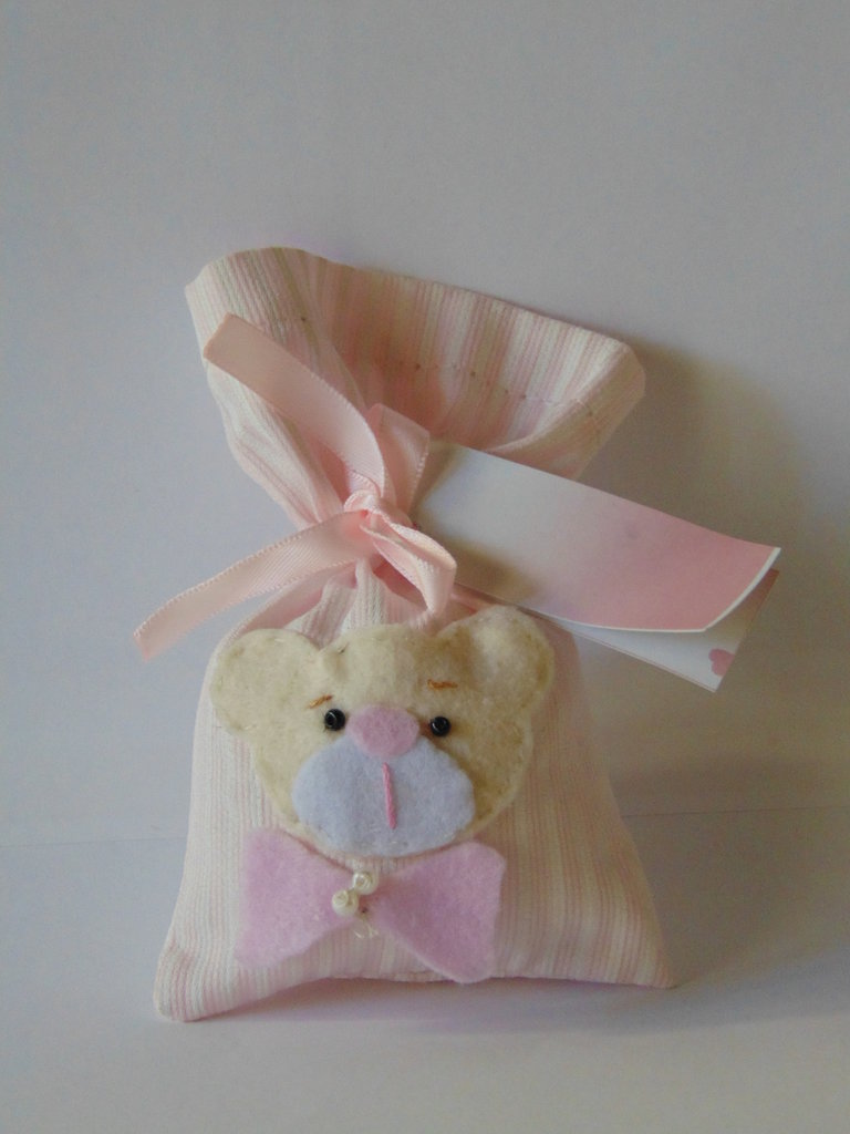 sacchetto confetti nascita Feste Bomboniere di layla's su MissHobby