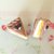 UN CIONDOLO - fetta di torta tre strati CAFFE e PANNA   - fimo  per orecchini - braccialetti - collane - charms