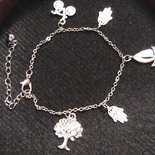 Lydreewa Donna Cavigliera Argento 925, 2 Strati Di Catena, Spiaggia, Sandalo, A Piedi Nudi - Foto 11