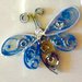 Magneti bomboniere per frigo ,farfalla azzurra handmade