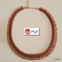 Collana girocollo: pip superduo e perline Miyuki - c24_PETAL cp